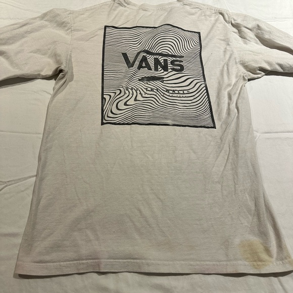 Vans Men's White Long Sleeve Tee - Picture 3 of 11